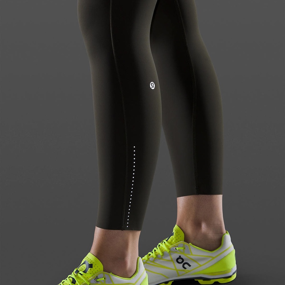 Olive Green sz 10 lulu lemon fast & free leggings